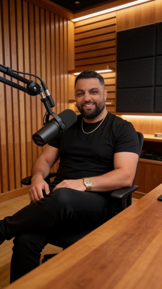 Andrés RV en el estudio
